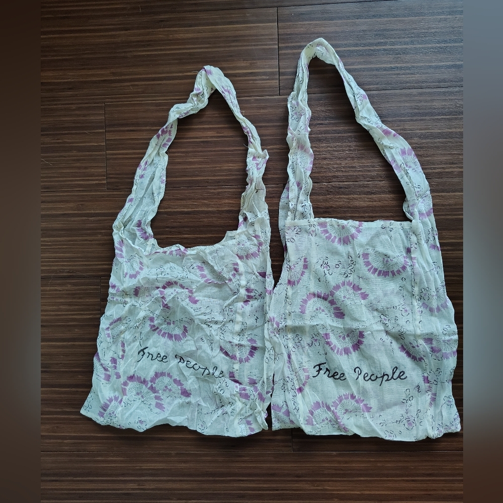 Free People Sheer reusable Tote Logo